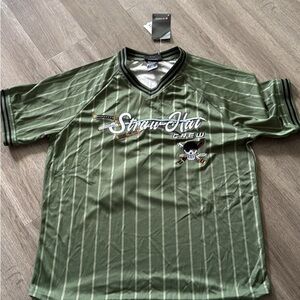 NEW One Piece Zoro Straw Hat Crew Striped Jersey — BoxLunch Exclusive LARGE